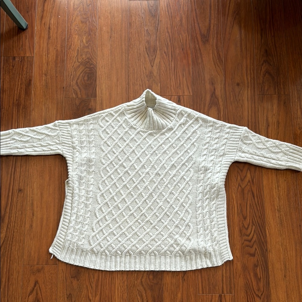 Cozy Cream Cable Knit Sweater
